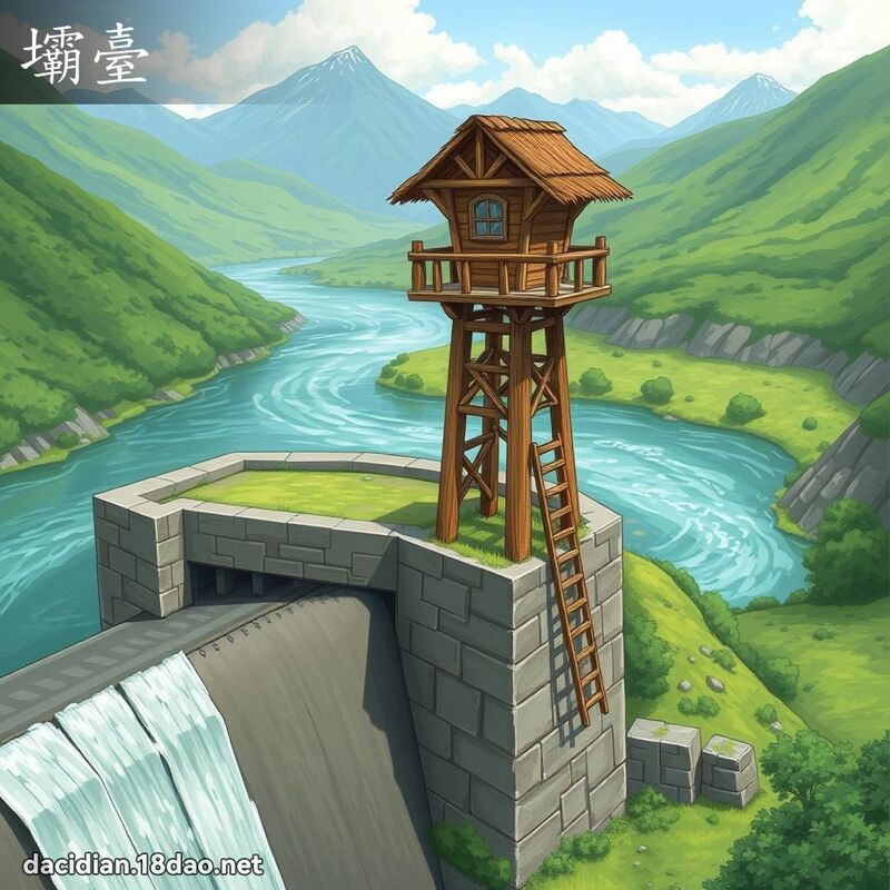 坝台 - 国语大辞典配图