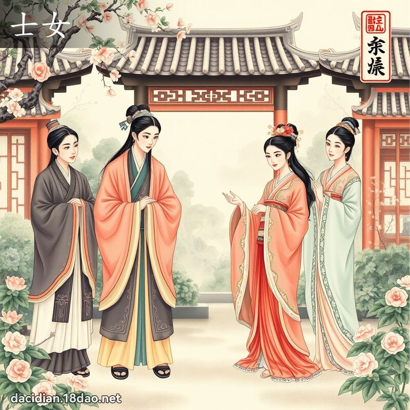 士女 - 国语大辞典配图