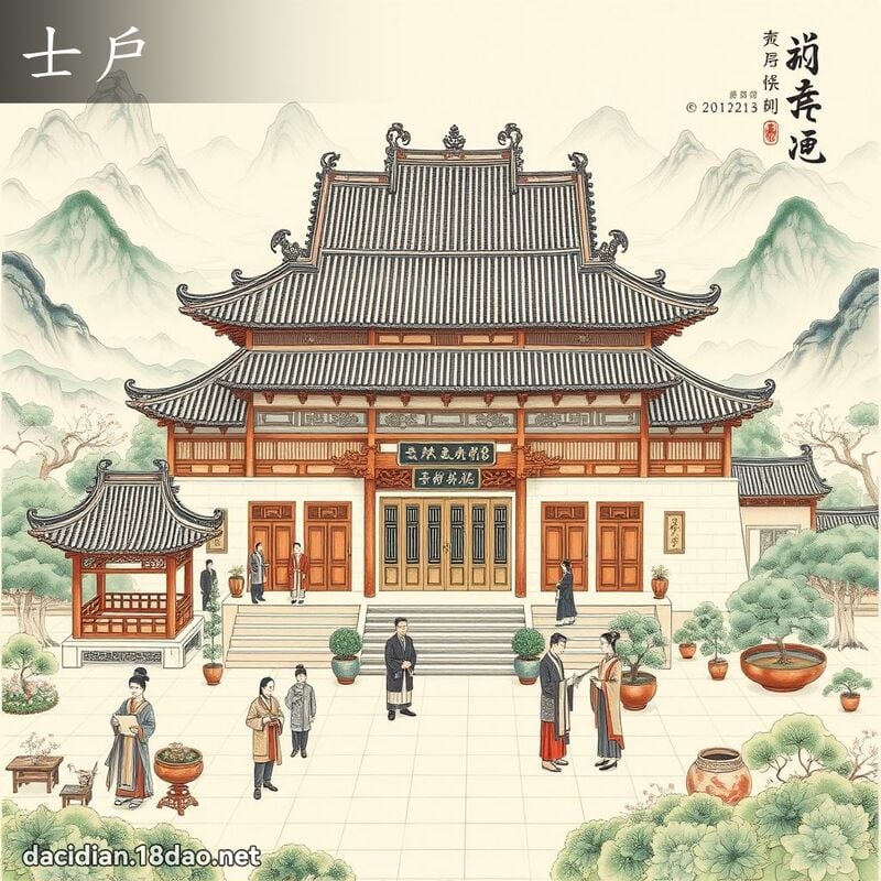 士戶 - 國語大辭典配圖
