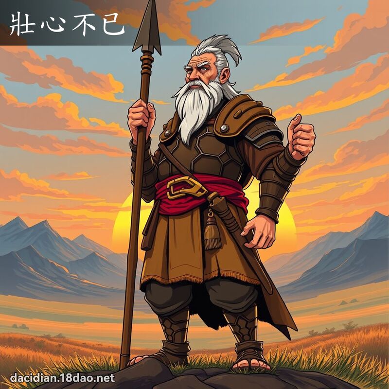 壮心不已 - 国语大辞典配图