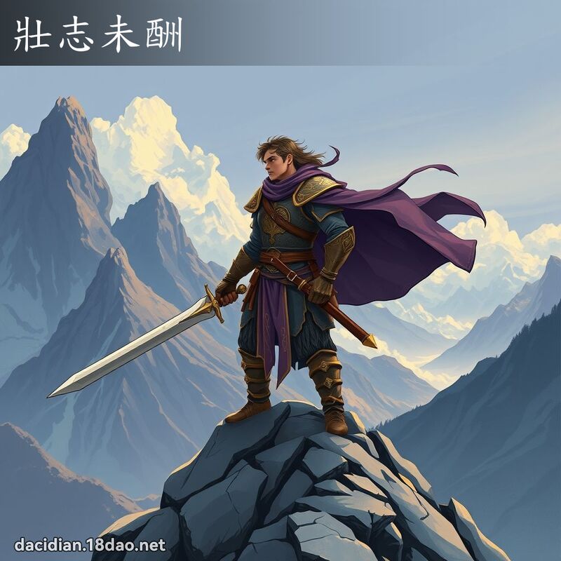 壮志未酬 - 国语大辞典配图