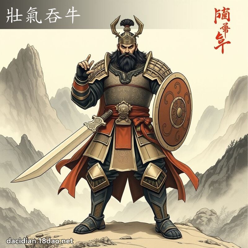 壮气吞牛 - 国语大辞典配图