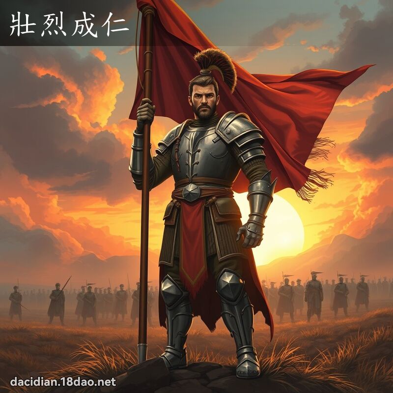 壮烈成仁 - 国语大辞典配图