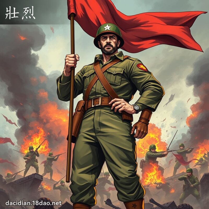壯烈 - 國語大辭典配圖