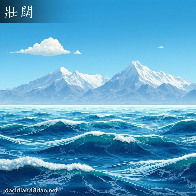 壮阔 - 国语大辞典配图