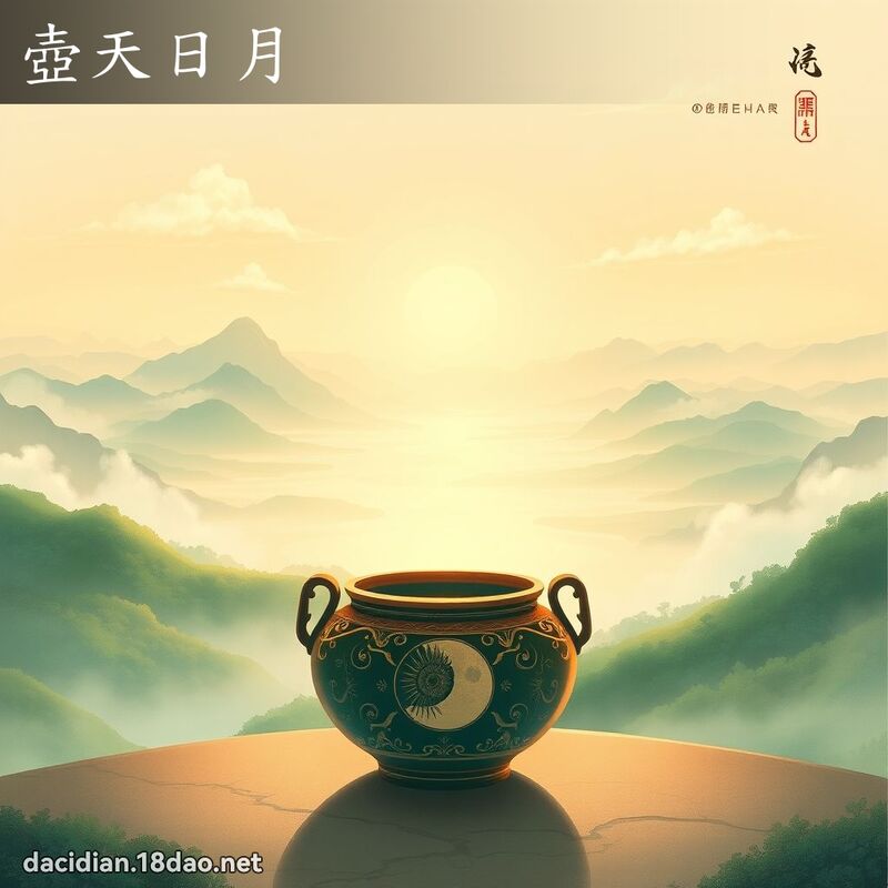 壺天日月 - 國語大辭典配圖