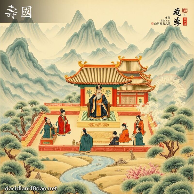 壽國 - 國語大辭典配圖