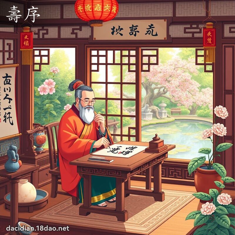 壽序 - 國語大辭典配圖