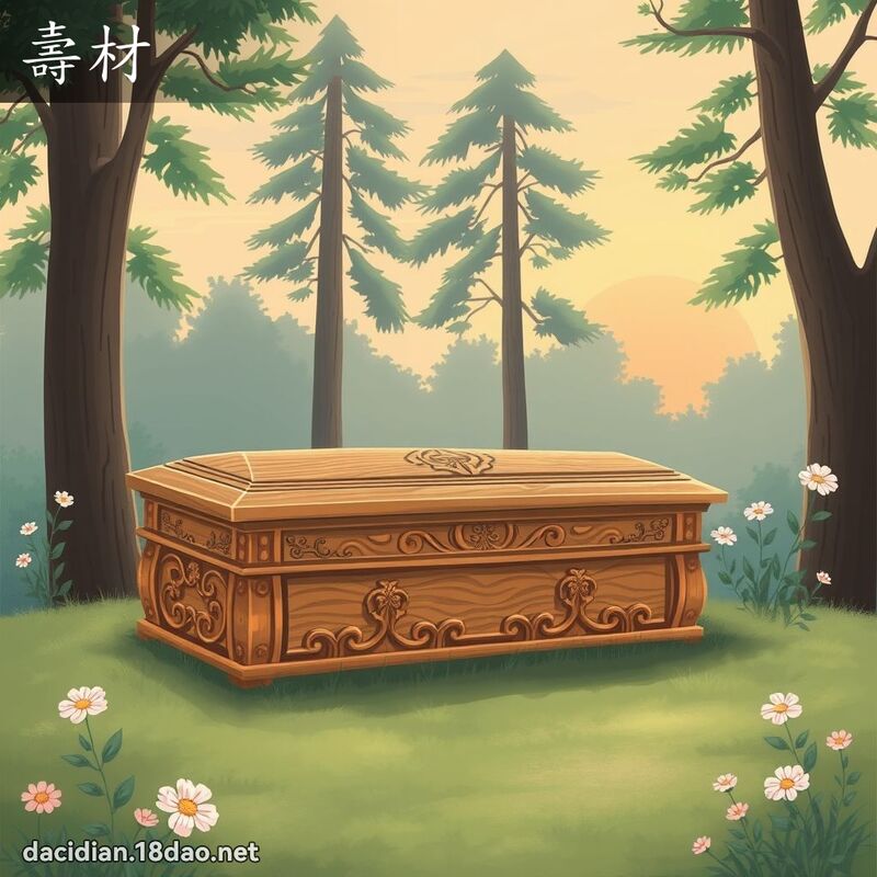 寿材 - 国语大辞典配图