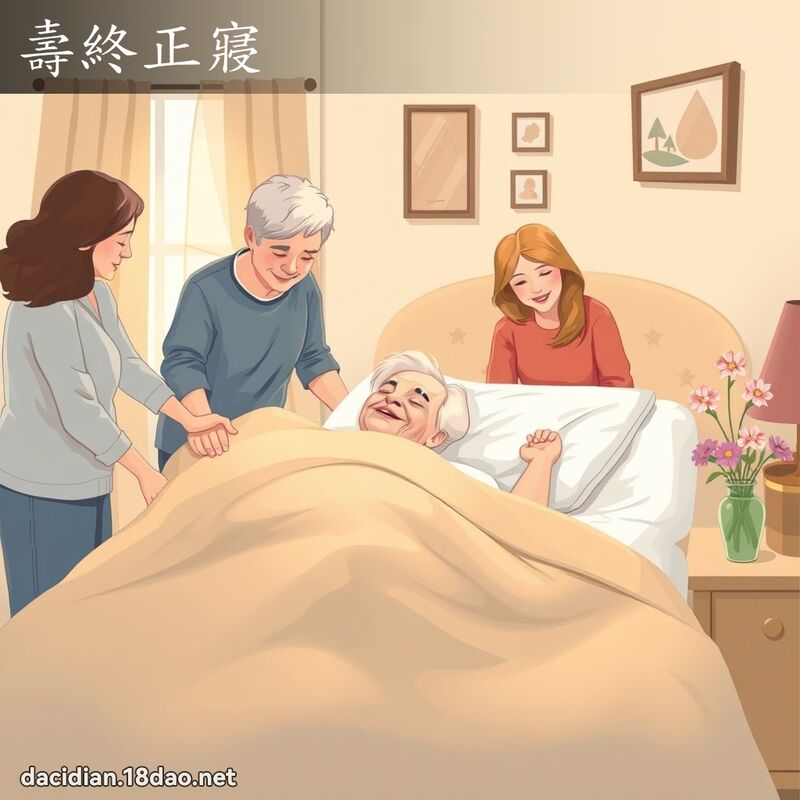 壽終正寢 - 國語大辭典配圖