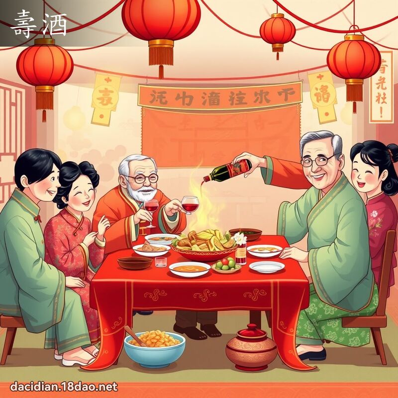 壽酒 - 國語大辭典配圖