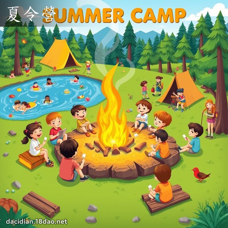 夏令營 - 國語大辭典配圖