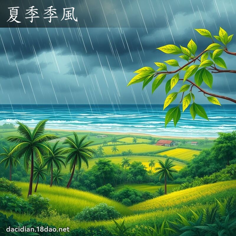 夏季季风 - 国语大辞典配图