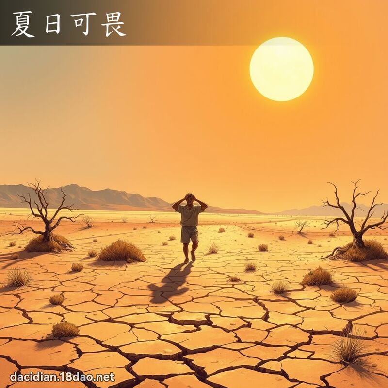 夏日可畏 - 國語大辭典配圖