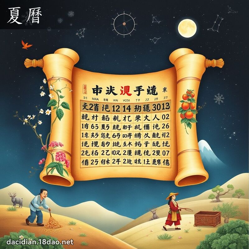 夏曆 - 國語大辭典配圖