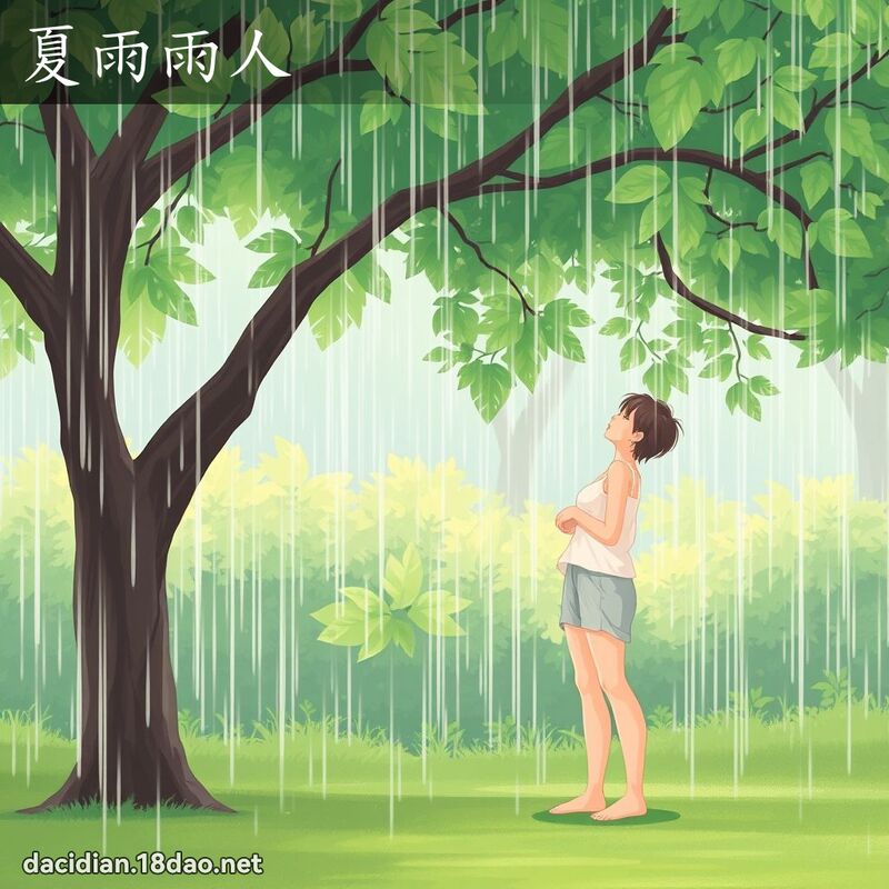 夏雨雨人 - 国语大辞典配图