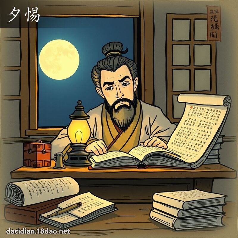夕惕 - 國語大辭典配圖