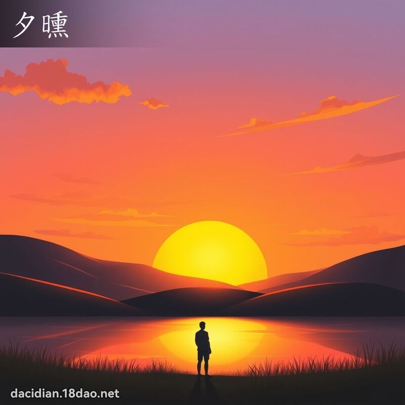 夕曛 - 國語大辭典配圖