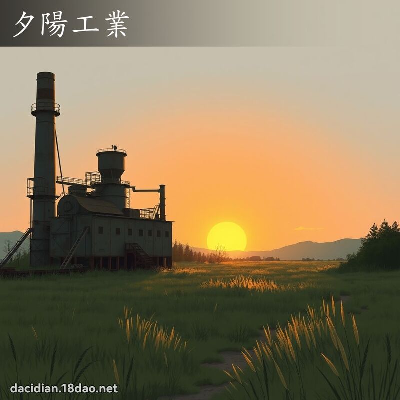 夕阳工业 - 国语大辞典配图