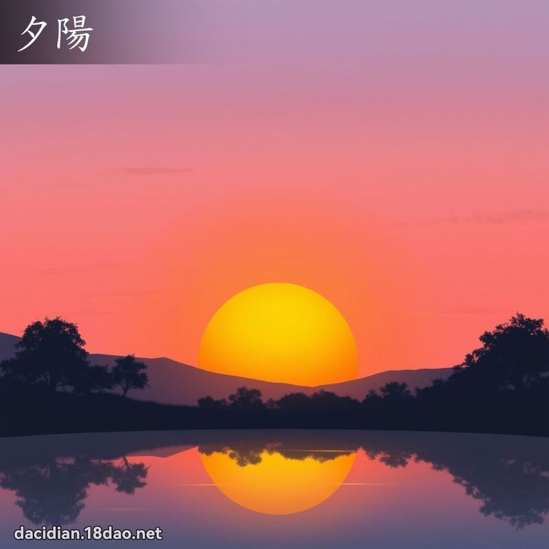 夕阳 - 国语大辞典配图