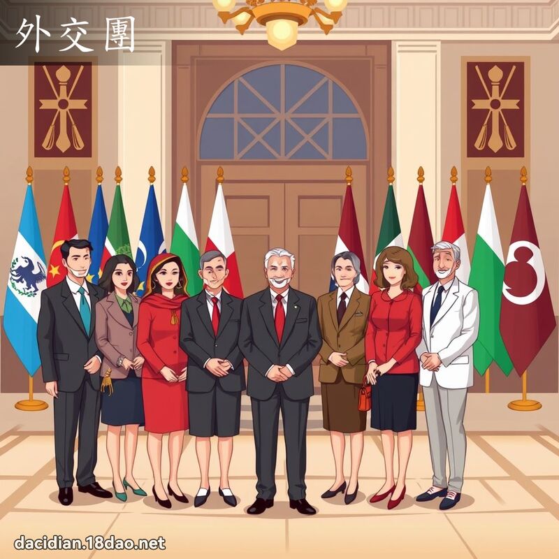 外交團 - 國語大辭典配圖