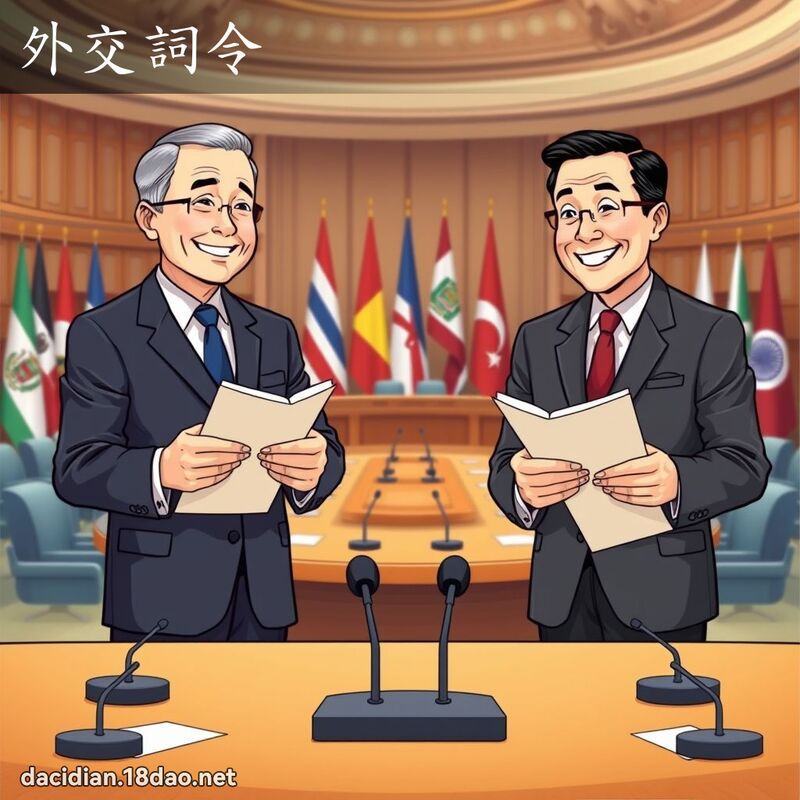 外交词令 - 国语大辞典配图