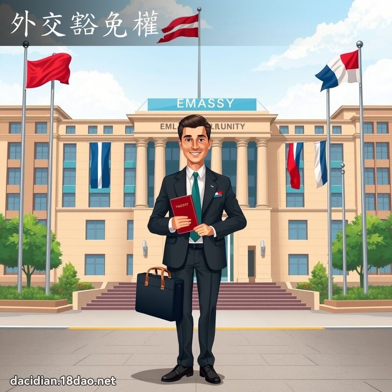 外交豁免权 - 国语大辞典配图