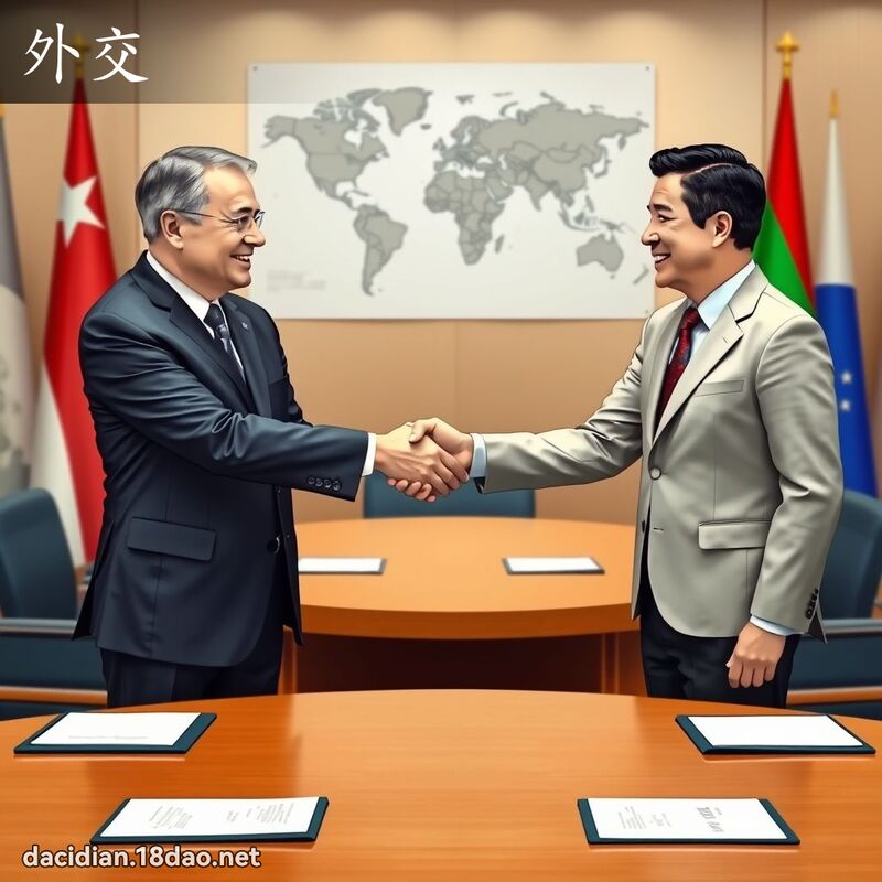 外交 - 国语大辞典配图