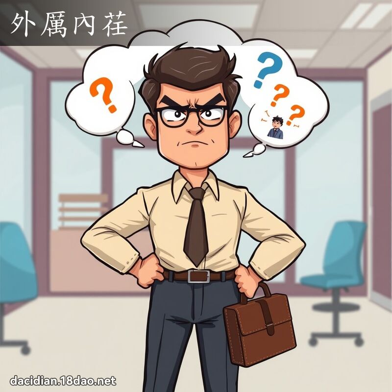 外厲內荏 - 國語大辭典配圖