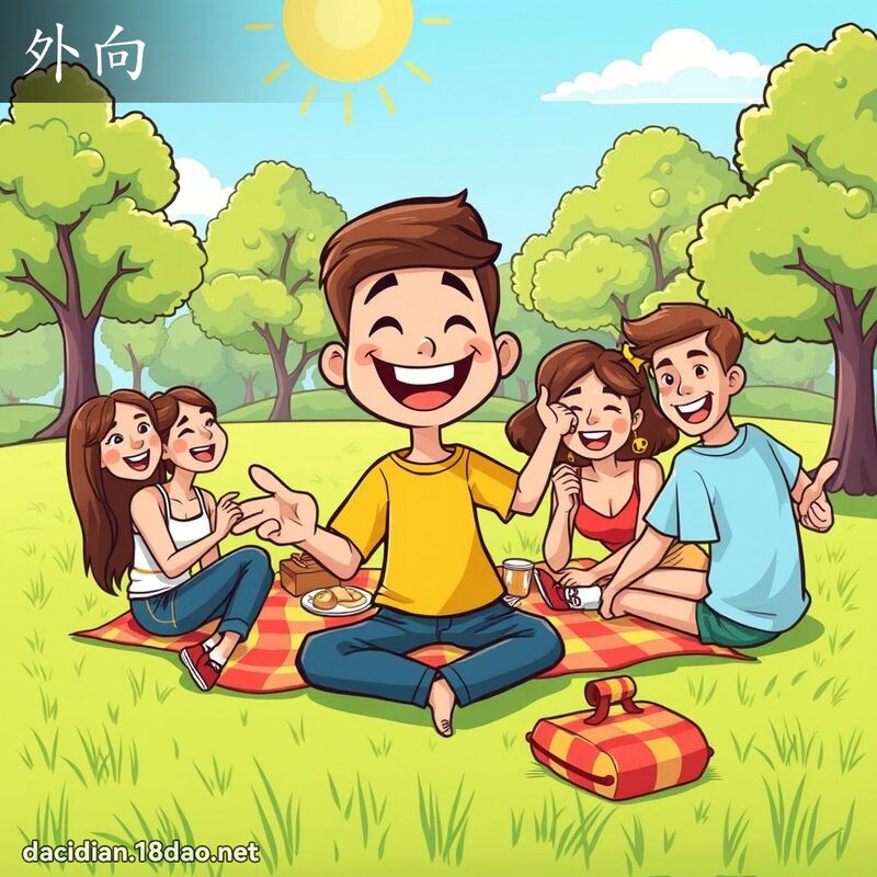 外向 - 国语大辞典配图