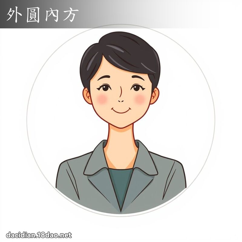 外圓內方 - 國語大辭典配圖