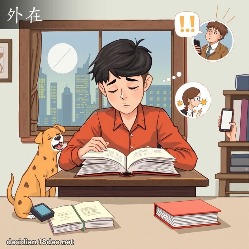 外在 - 國語大辭典配圖