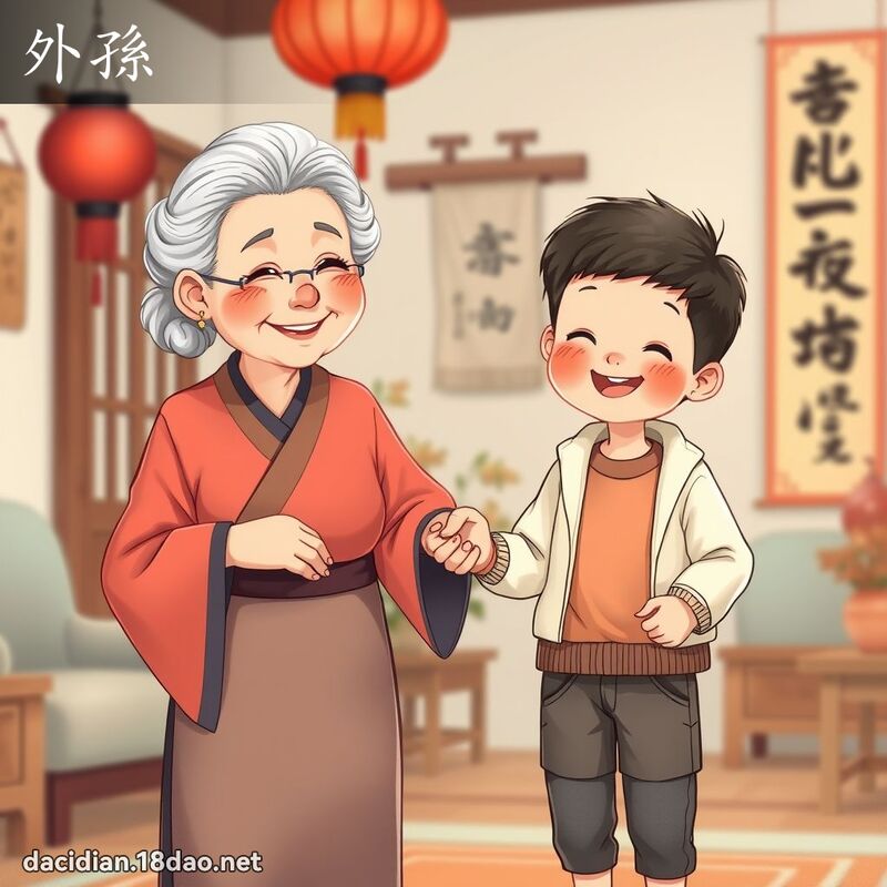 外孙 - 国语大辞典配图