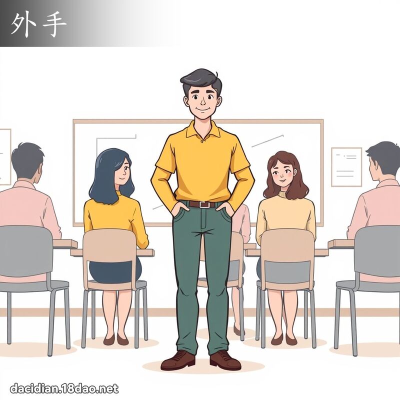 外手 - 国语大辞典配图