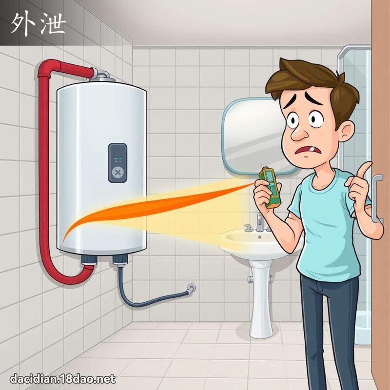 外泄 - 国语大辞典配图