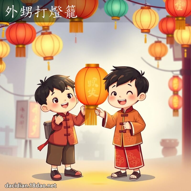 外甥打燈籠 - 國語大辭典配圖
