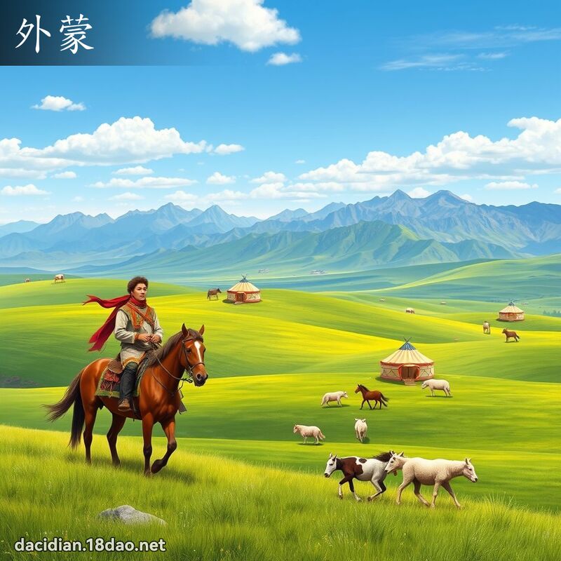 外蒙 - 国语大辞典配图