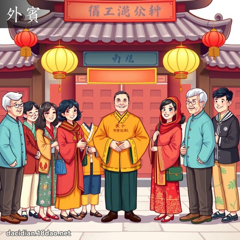 外宾 - 国语大辞典配图