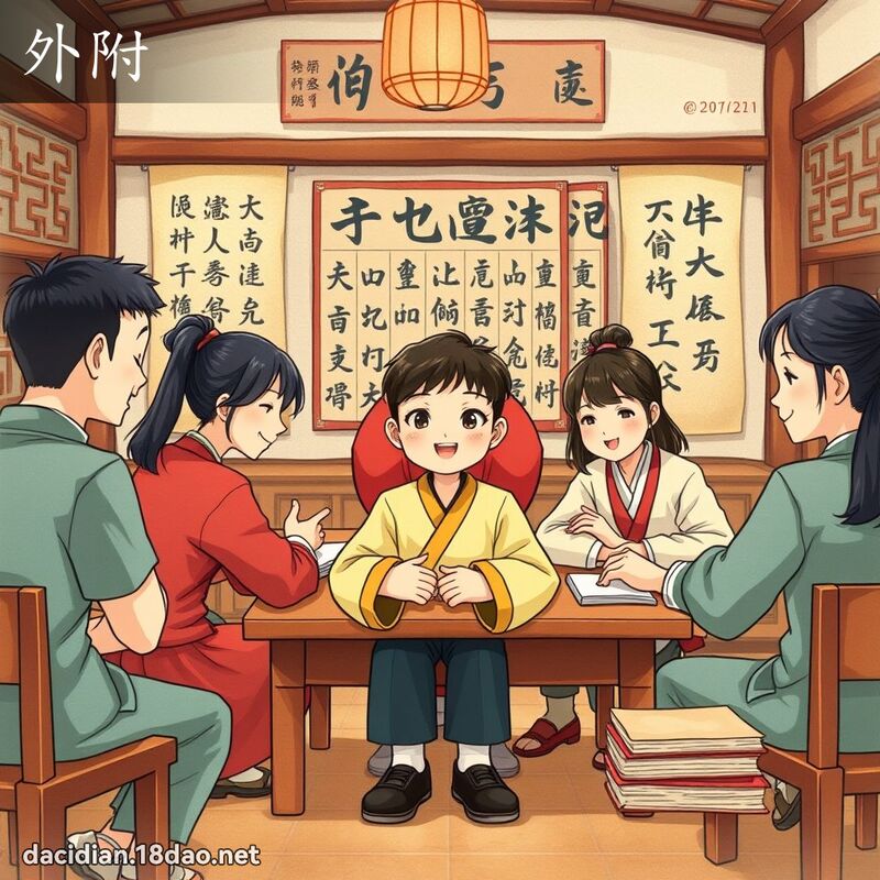 外附 - 國語大辭典配圖