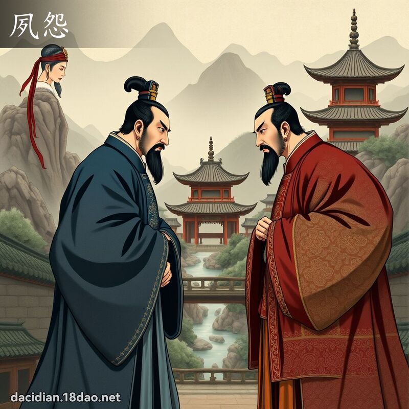 夙怨 - 國語大辭典配圖