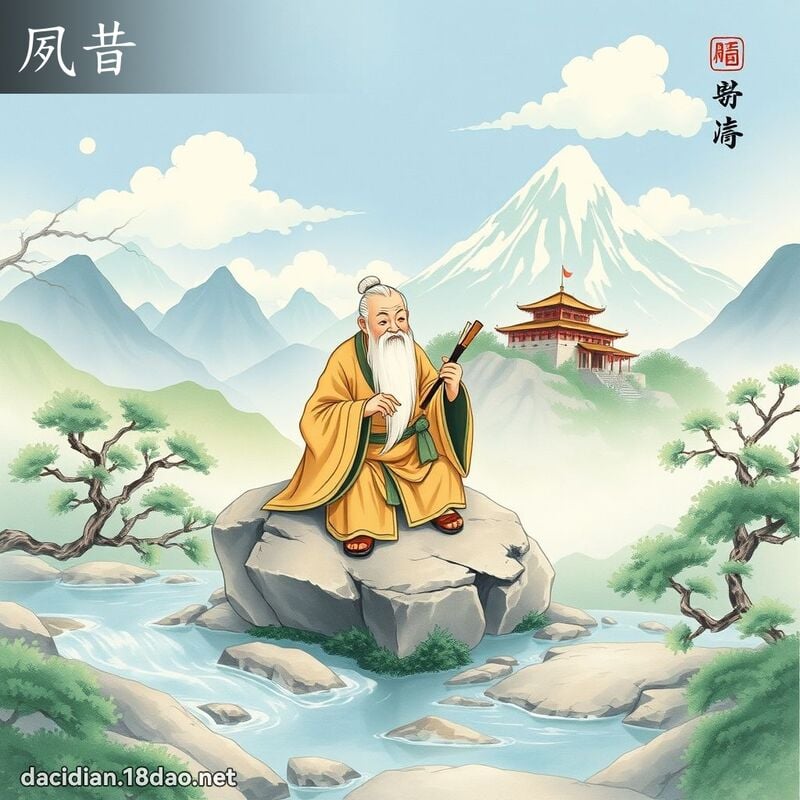 夙昔 - 國語大辭典配圖