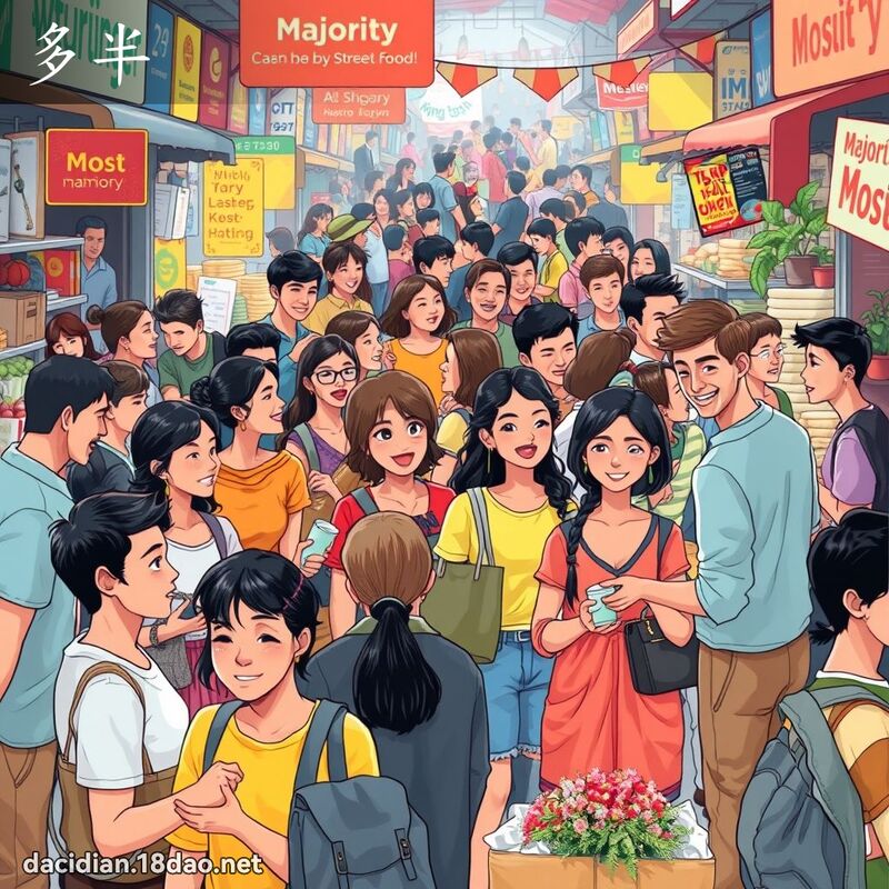 多半 - 国语大辞典配图