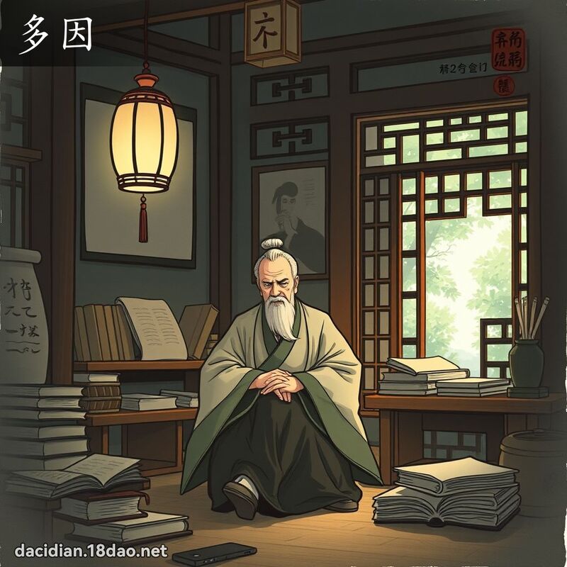 多因 - 國語大辭典配圖