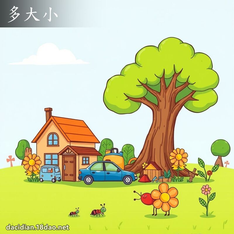 多大小 - 国语大辞典配图