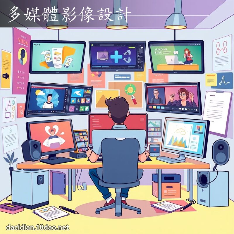 多媒體影像設計 - 國語大辭典配圖