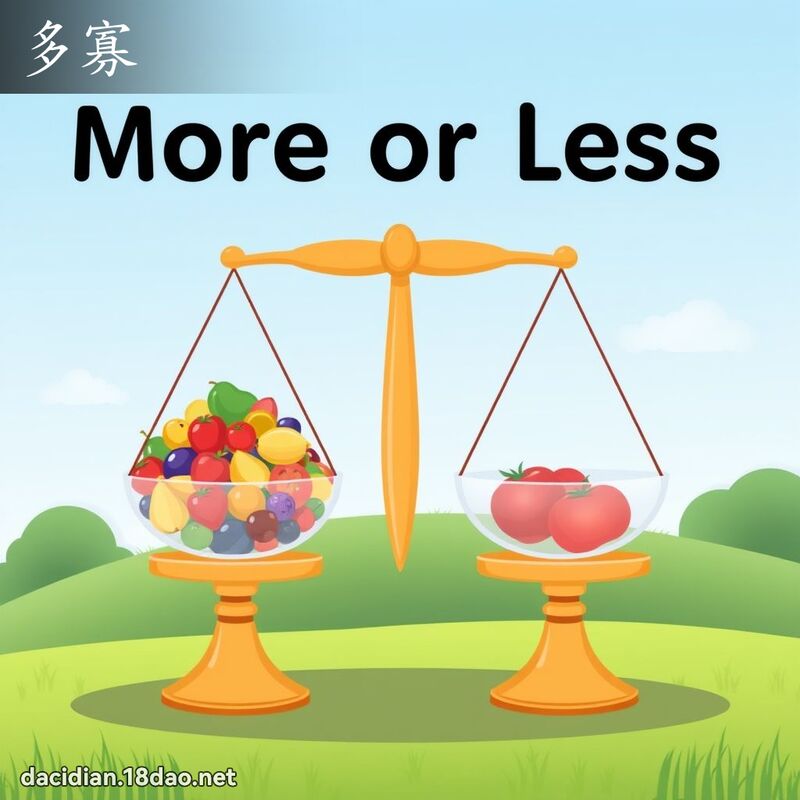 多寡 - 國語大辭典配圖