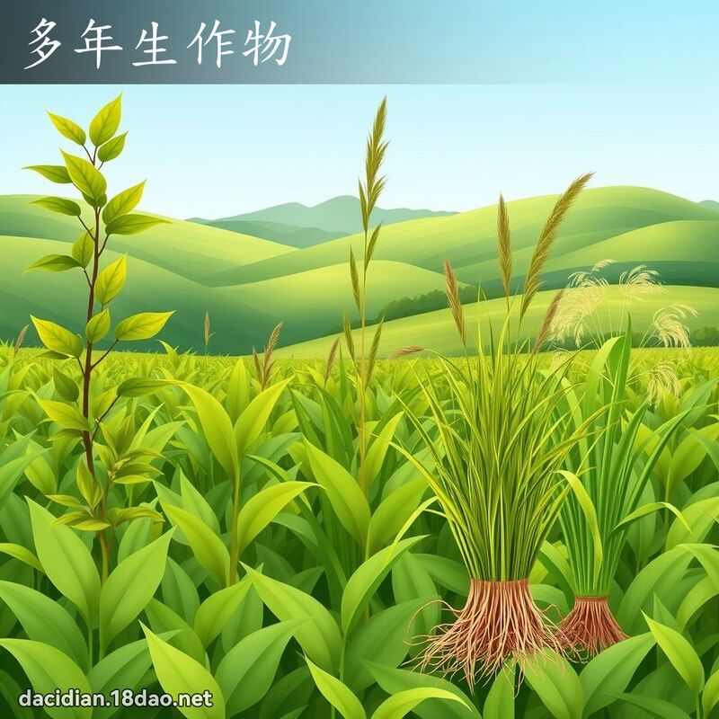 多年生作物 - 国语大辞典配图