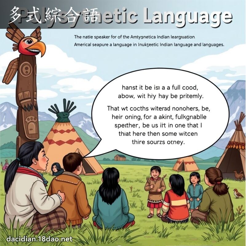 多式綜合語 - 國語大辭典配圖