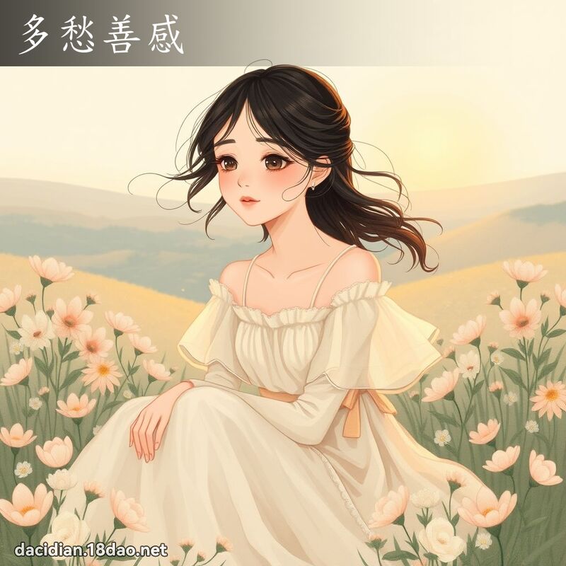 多愁善感 - 國語大辭典配圖