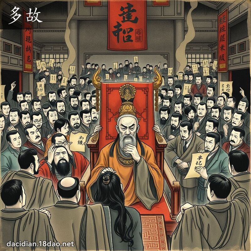 多故 - 國語大辭典配圖